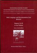 Ibriszimow / Gimba |  Bole Language and Documentation Unit, BOLDU Report I & II | Buch |  Sack Fachmedien
