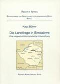Böhler |  Die Landfrage in Simbabwe | Buch |  Sack Fachmedien