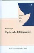 Voigt |  Tigrinische Bibliographie | Buch |  Sack Fachmedien
