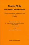 Marauhn / Meinecke |  Recht in Afrika. Law in Africa. Droit en Afrique. Zeitschrift der... / Regional Integration in Africa | Buch |  Sack Fachmedien