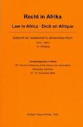 Linhart |  Comparing Law in Africa – 35th Annual Conference of the African Law Association, Würzburg, Germany, 6th – 8th November 2009 | Buch |  Sack Fachmedien
