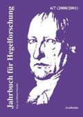 Schneider |  Jahrbuch für Hegelforschung 6/7/00/01 | Buch |  Sack Fachmedien