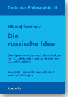 Berdjaev |  Die russische Idee. 2., überarbeitete Auflage | Buch |  Sack Fachmedien