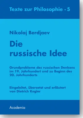 Berdjaev |  Die russische Idee. 2., überarbeitete Auflage | Buch |  Sack Fachmedien