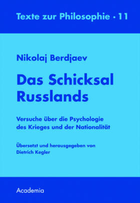 Berdjaev / Kegler | Das Schicksal Russlands | Buch | 978-3-89665-734-3 | sack.de