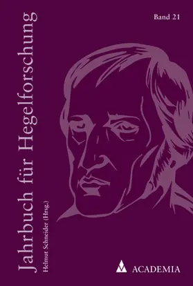 Schneider |  Jahrbuch für Hegelforschung | Buch |  Sack Fachmedien