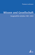 Luckmann |  Wissen und Gesellschaft | Buch |  Sack Fachmedien