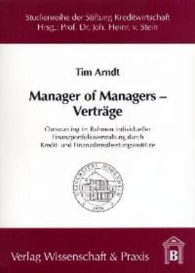 Arndt | Manager of Managers-Verträge | Buch | 978-3-89673-228-6 | sack.de