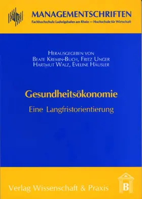 Kremin-Buch / Unger / Walz |  Gesundheitsökonomie | Buch |  Sack Fachmedien