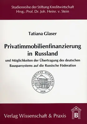 Glaser | Privatimmobilienfinanzierung in Russland. | Buch | 978-3-89673-294-1 | www.sack.de