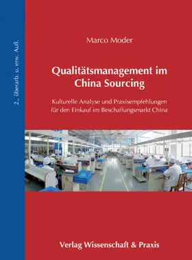 Moder |  Qualitätsmanagement im China Sourcing. | Buch |  Sack Fachmedien