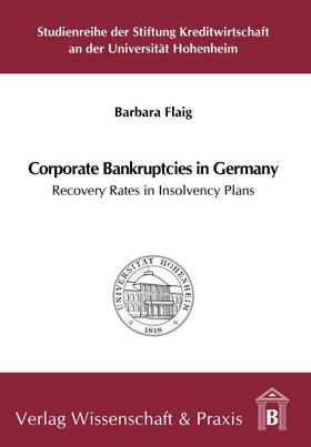 Flaig | Corporate Bankruptcies in Germany | Buch | sack.de