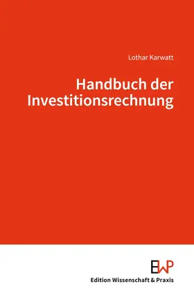 Karwatt |  Handbuch der Investitionsrechnung | Buch |  Sack Fachmedien