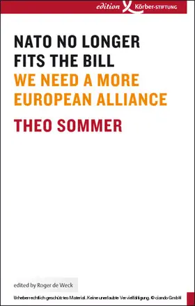 Sommer |  NATO No Longer Fits The Bill | eBook | Sack Fachmedien