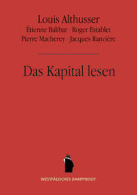Macherey / Althusser / Rancière | Althusser, L: Kapital lesen | Buch | 978-3-89691-952-6 | sack.de