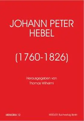 Wilhelmi |  Johann Peter Hebel (1760-1826) | Buch |  Sack Fachmedien