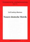 Albertsen / Roloff |  Neuere deutsche Metrik | Buch |  Sack Fachmedien