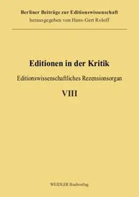 Noe |  Editionen in der Kritik 8 | Buch |  Sack Fachmedien