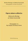 Jungmayr / Schotte |  Opera minora editorica | Buch |  Sack Fachmedien
