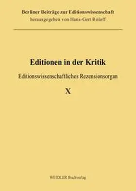 Noe | Editionen in der Kritik 10 | Buch | 978-3-89693-699-8 | sack.de