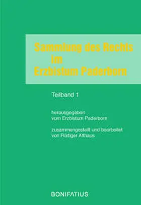  Sammlung des Rechts im Erzbistum Paderborn | Buch |  Sack Fachmedien