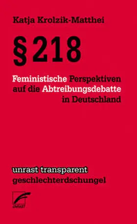 Krolzik-Matthei |  § 218 | Buch |  Sack Fachmedien