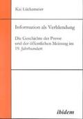 Lückemeier |  Lückemeier, K: Information als Verblendung. Die Geschichte d | Buch |  Sack Fachmedien