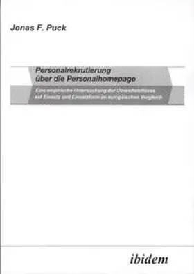 Puck |  Personalrekrutierung über die Personalhomepage | Buch |  Sack Fachmedien