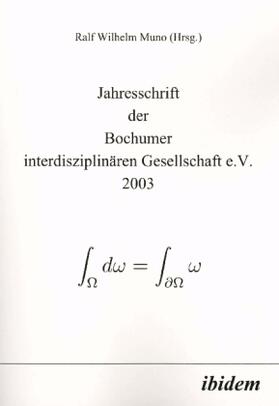 Muno | Jahresschrift der Bochumer interdisziplinären Gesellschaft e.V. 2003 | Buch | 978-3-89821-456-8 | sack.de