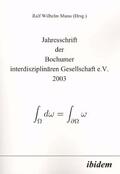 Muno |  Jahresschrift der Bochumer interdisziplinären Gesellschaft e.V. 2003 | Buch |  Sack Fachmedien