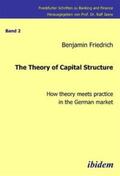Friedrich / Jasny |  The Theory of Capital Structure - How theory meets practice in the German market. | Buch |  Sack Fachmedien