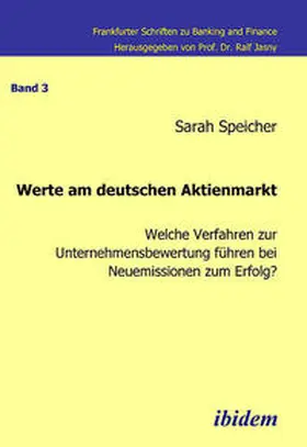 Speicher |  Werte am deutschen Aktienmarkt | Buch |  Sack Fachmedien