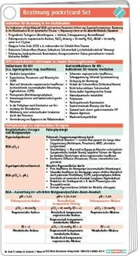 Groß / Lebiedz / Weber |  Beatmung pocketcard Set | Buch |  Sack Fachmedien