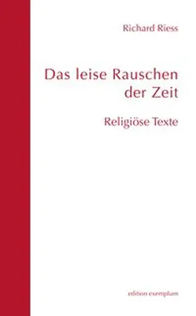 Riess |  Das leise Rauschen der Zeit | Buch |  Sack Fachmedien