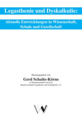 Schulte-Körne | Legasthenie und Dyskalkulie | Buch | 978-3-89911-070-8 | sack.de