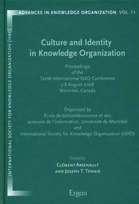 Arsenault / Tennis |  Culture and Identity in Knowledge Organization | Buch |  Sack Fachmedien