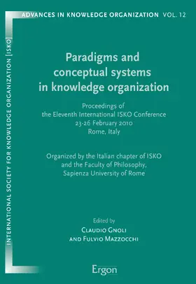 Gnoli / Mazzocchi |  Paradigms and conceptual systems in knowledge organization | Buch |  Sack Fachmedien
