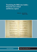 Binay / Leder |  Translating the Bible into Arabic: historical, text-critical and literary aspects | Buch |  Sack Fachmedien