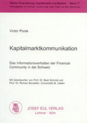 Porak | Kapitalmarktkommunikation | Buch | 978-3-89936-004-2 | sack.de