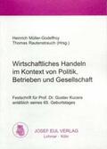 Müller-Godeffroy… / Müller-Godeffroy / Rautenstrauch |  Wirtschaftliches Handeln im Kontext von Politik, Betrieben und Gesellschaft | Buch |  Sack Fachmedien
