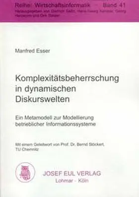 Esser |  Komplexitätsbeherrschung in dynamischen Diskurswelten | Buch |  Sack Fachmedien