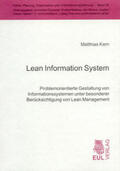 Kern |  Lean Information System | Buch |  Sack Fachmedien
