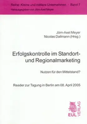 Meyer / Dallmann |  Erfolgskontrolle im Standort- und Regionalmarketing | Buch |  Sack Fachmedien