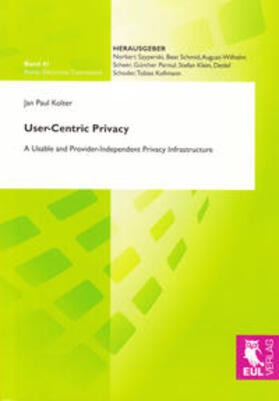 Kolter | User-Centric Privacy | Buch | 978-3-89936-917-5 | sack.de