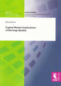 Ahrens |  Capital Market Implications of Earnings Quality | Buch |  Sack Fachmedien