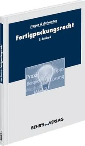 Reinhard |  Fertigpackungsrecht | Buch |  Sack Fachmedien