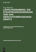  Autorenverzeichnis; Gesamtregister | Buch |  Sack Fachmedien