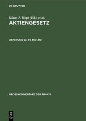 Hasselbach / Hirte |  §§ 300-310 | Buch |  Sack Fachmedien