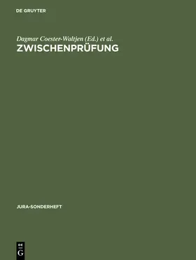 Coester-Waltjen / Ehlers / Geppert |  Zwischenprüfung | Buch |  Sack Fachmedien