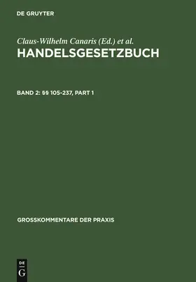 Ulmer / Habersack / Kluge |  §§ 105-237 | Buch |  Sack Fachmedien